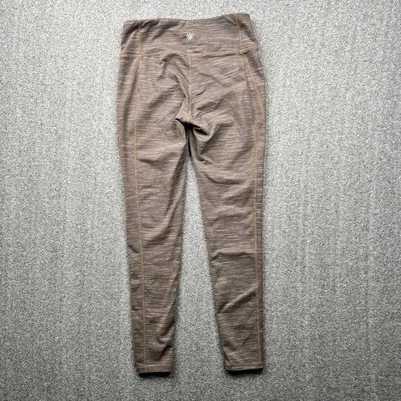 Athleta Leggings Womens Small  Brown Space Dye Heathered Yoga Athletic Tights - Picture 2 of 16